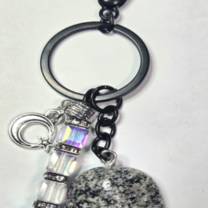 Granite Stone, Square Crystals Moon